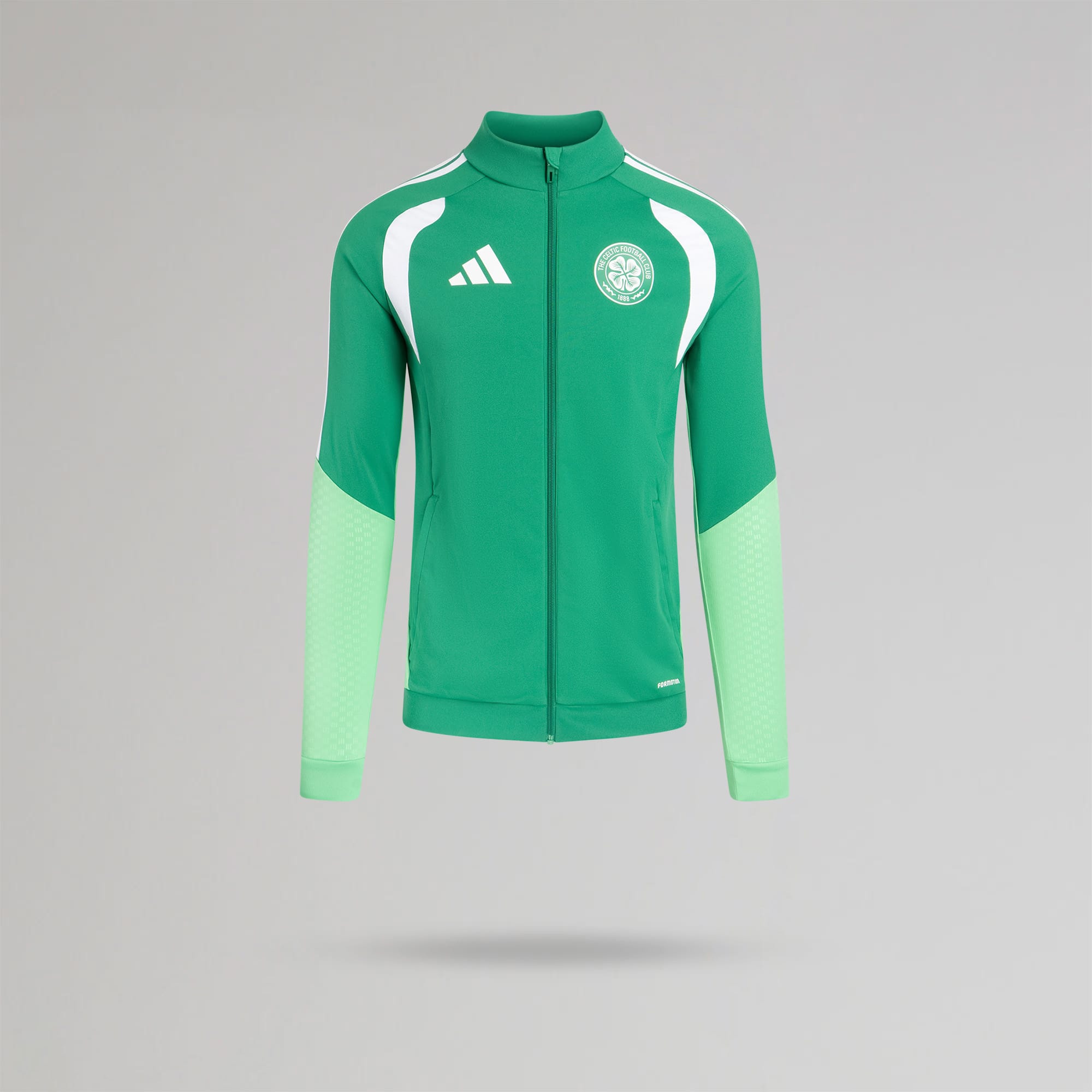 adidas Celtic Junior 2026/27 Green Track Jacket – Official Celtic