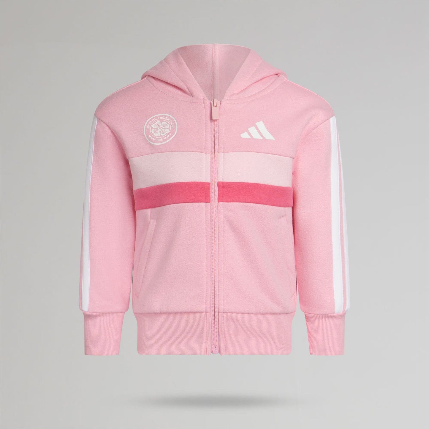 adidas Celtic Junior Pink Tracksuit