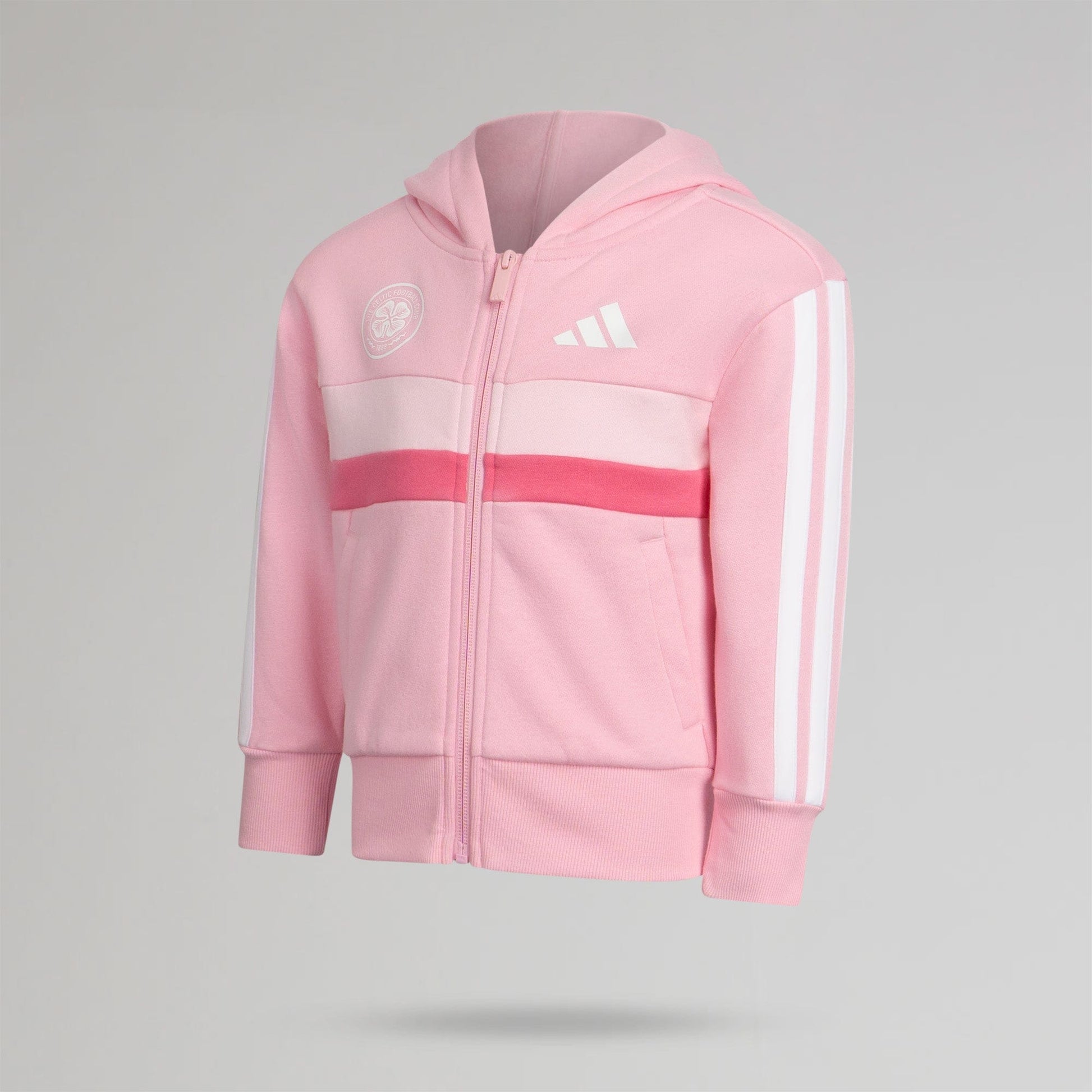 adidas Celtic Junior Pink Tracksuit