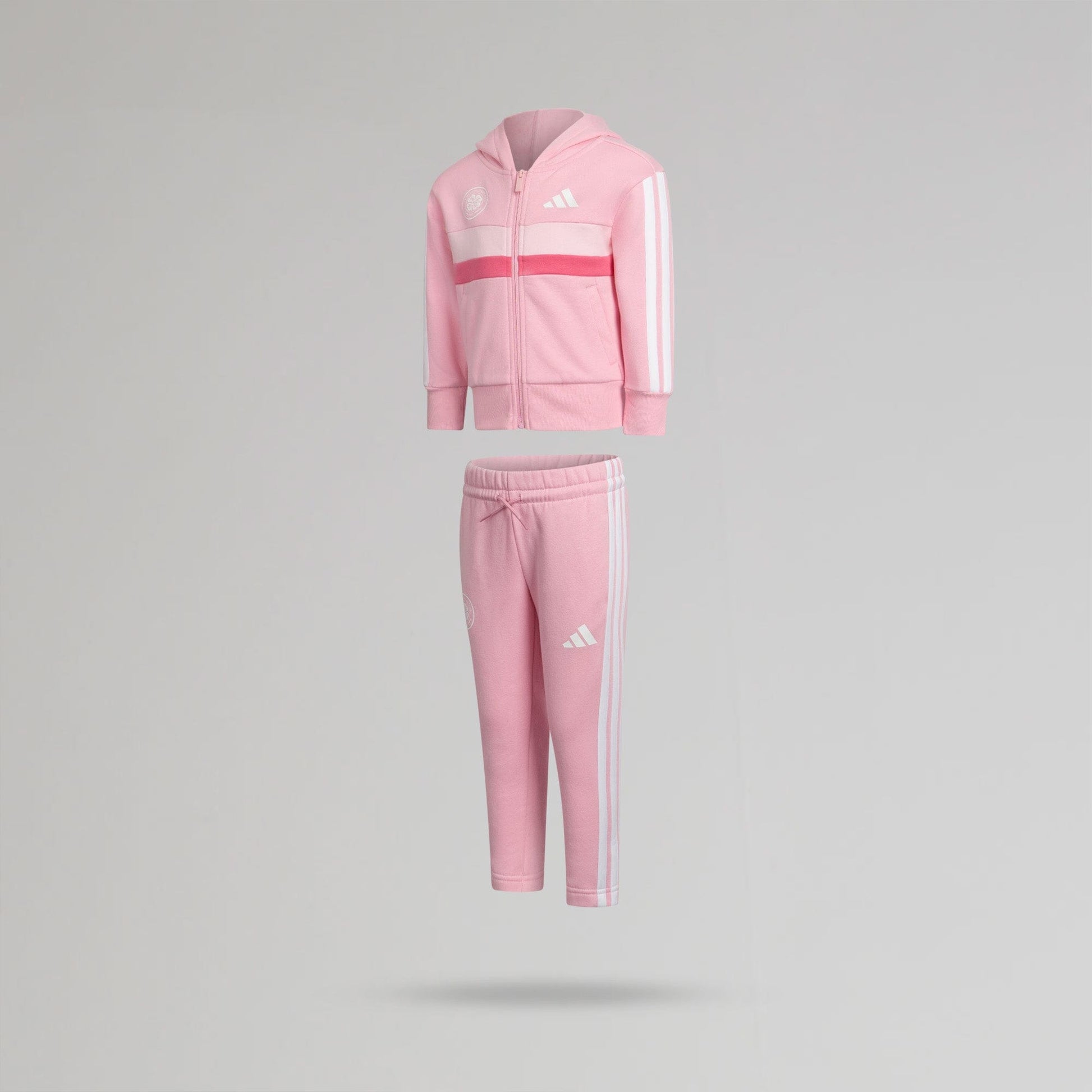 adidas Celtic Junior Pink Tracksuit