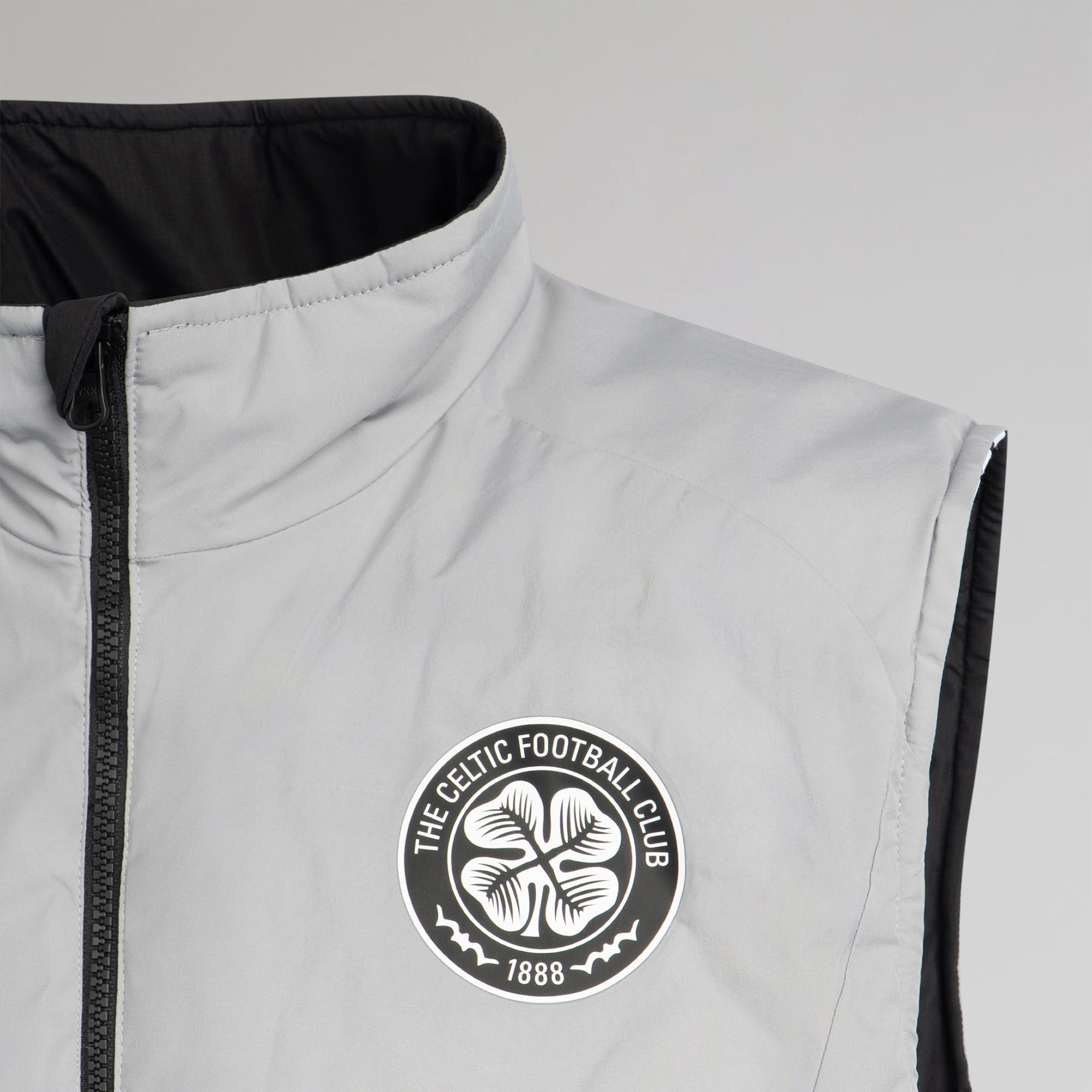 adidas Celtic Men's 2026/27 Black/Grey Reversible Gilet – Official