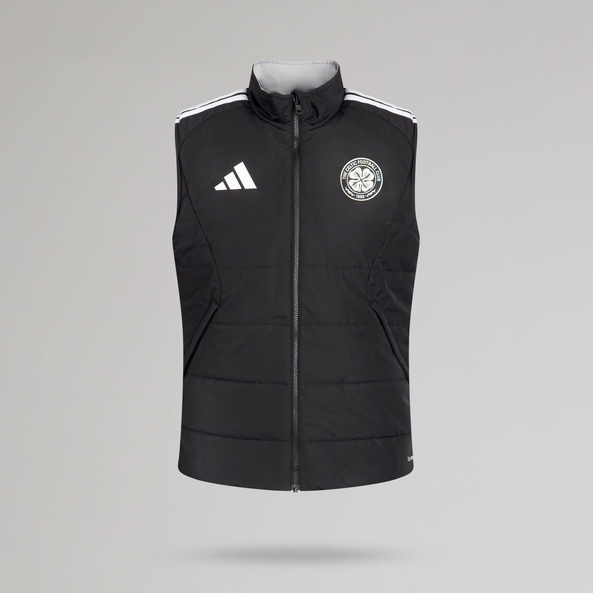 adidas Celtic Men's 2026/27 Black/Grey Reversible Gilet – Official