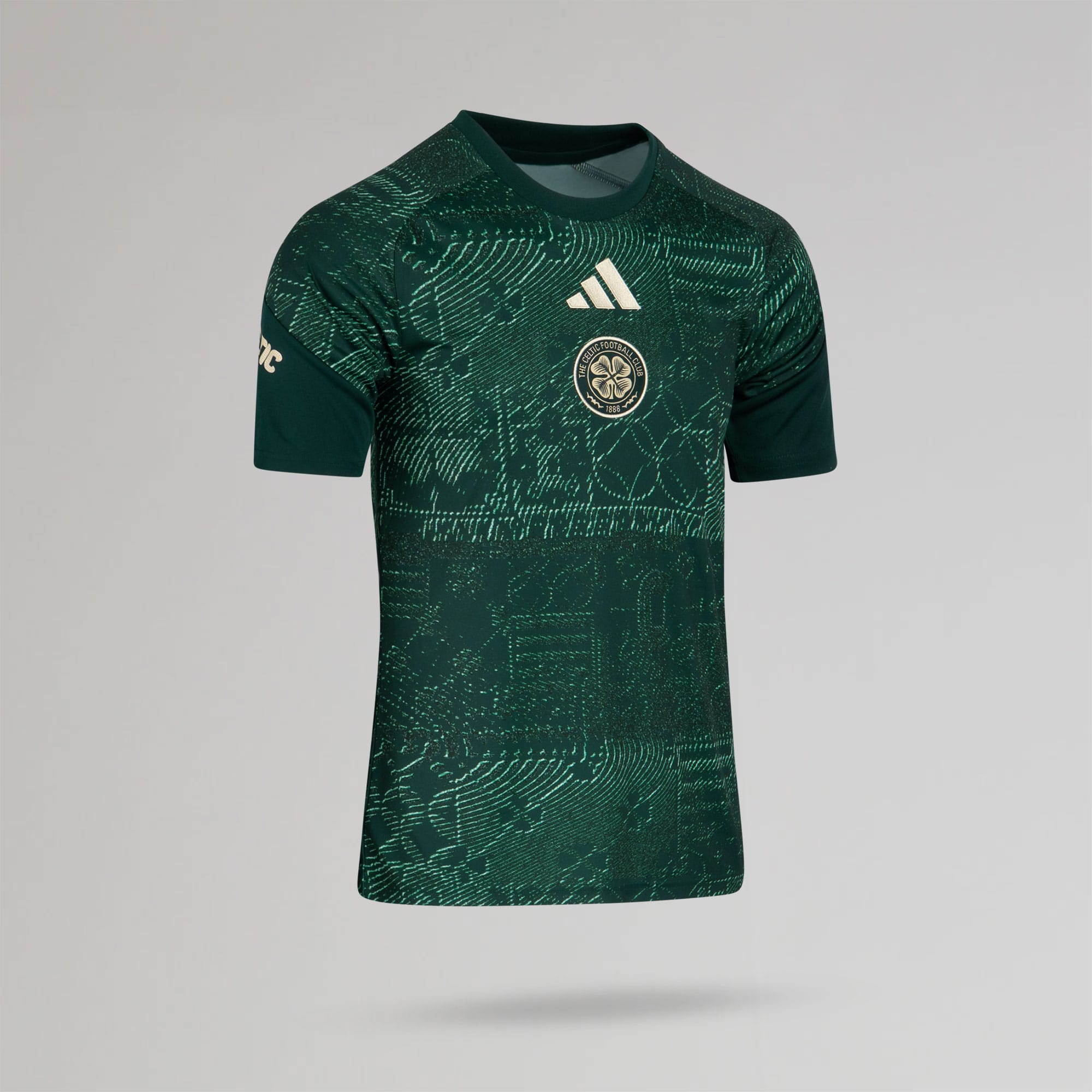 adidas Celtic Men's 2026/27 Dark Green Pre-Match Jersey – Official