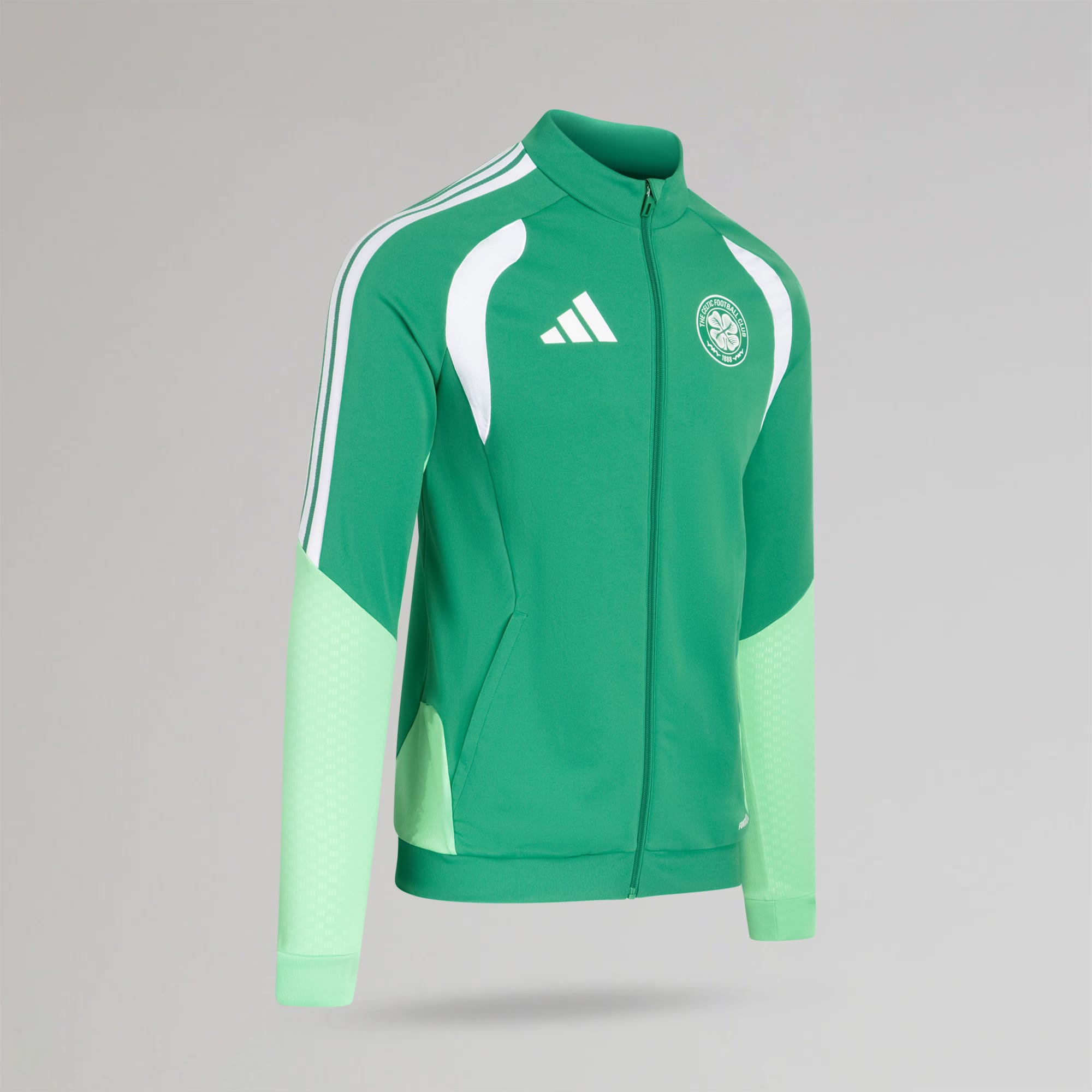 adidas Celtic Men's 2026/27 Green Training Jacket – Official