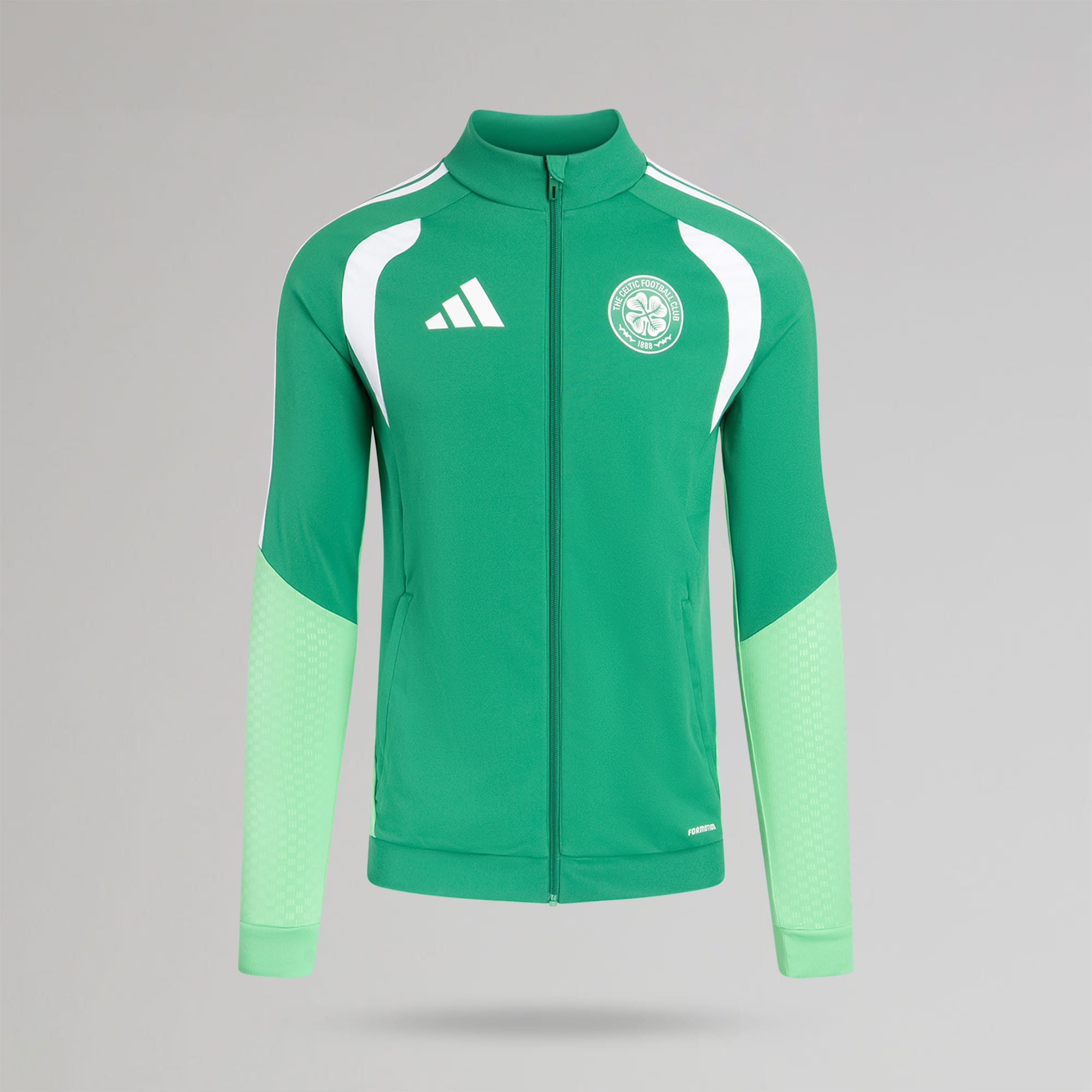 adidas Celtic Men's 2026/27 Green Training Jacket – Official