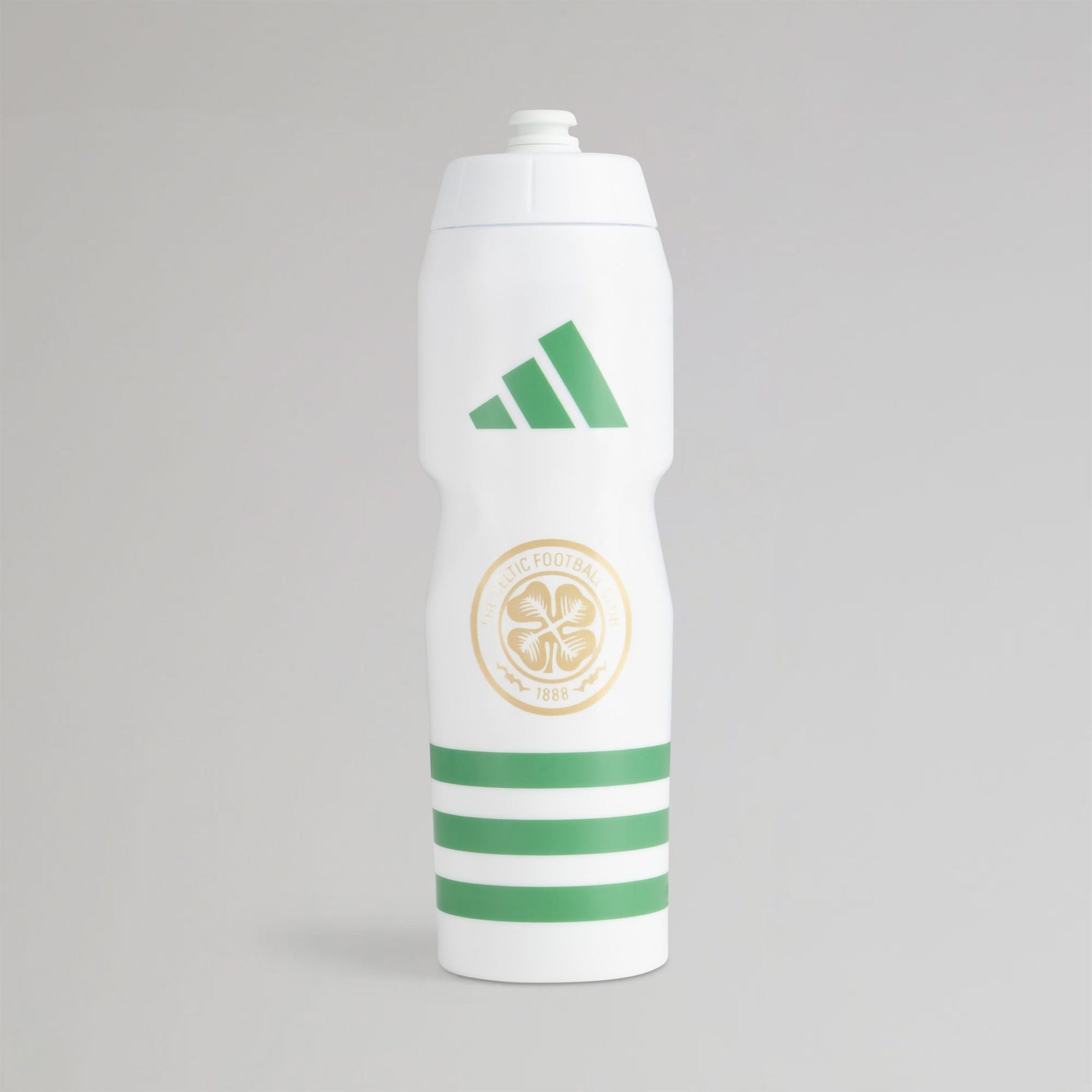 adidas Celtic White Hooped Water Bottle