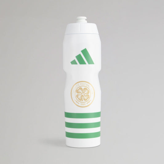 adidas Celtic White Hooped Water Bottle