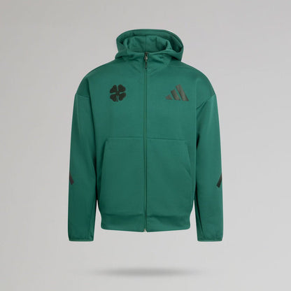 adidas Celtic Z.N.E. Green Zip Hoodie