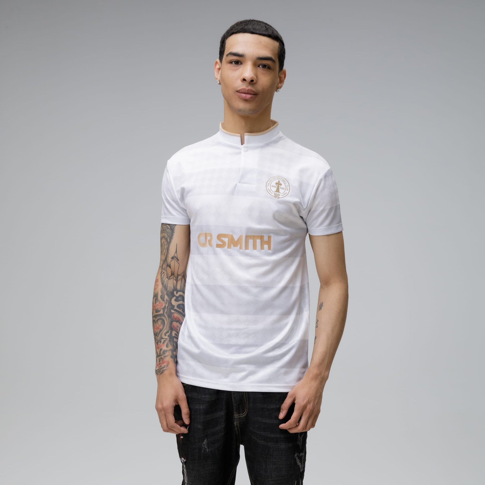 Celtic 1988 Gold Whiteout Centenary Retro Jersey