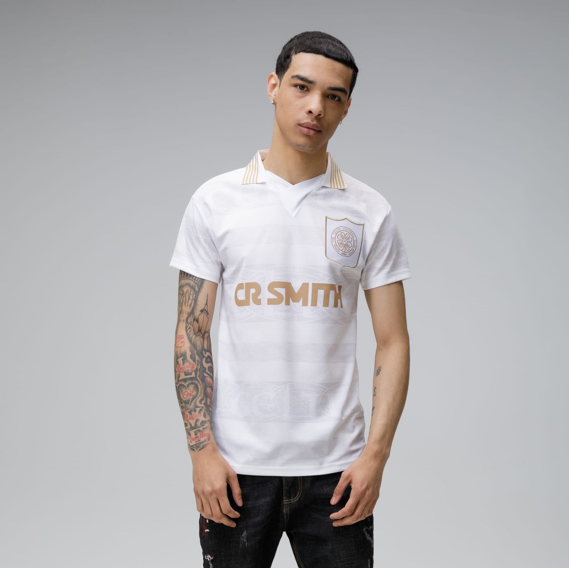 Celtic 1996 Gold Whiteout Retro Jersey