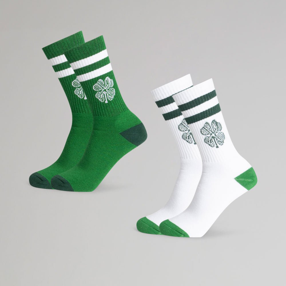 Celtic 2 Pack Clover Crew Socks