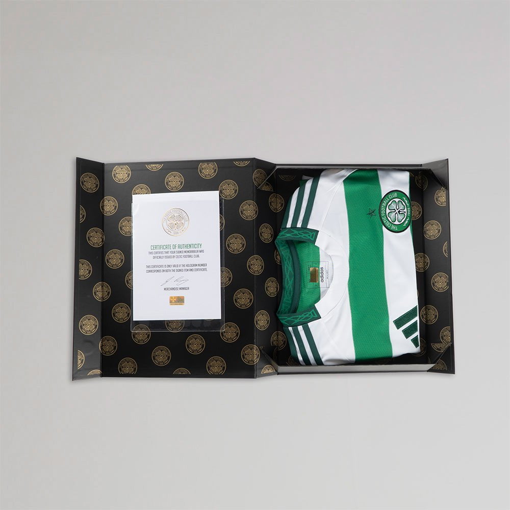 Celtic 2024/25 Alistair Johnston Signed Home Jersey