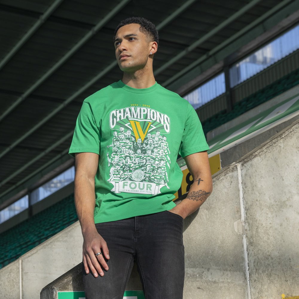 Celtic 2024/25 Champions Team T-Shirt