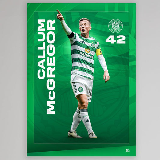 Celtic 2025/26 Callum McGregor Poster