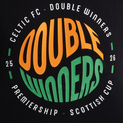 Celtic 2025/26 Double Winners Adult T-Shirt
