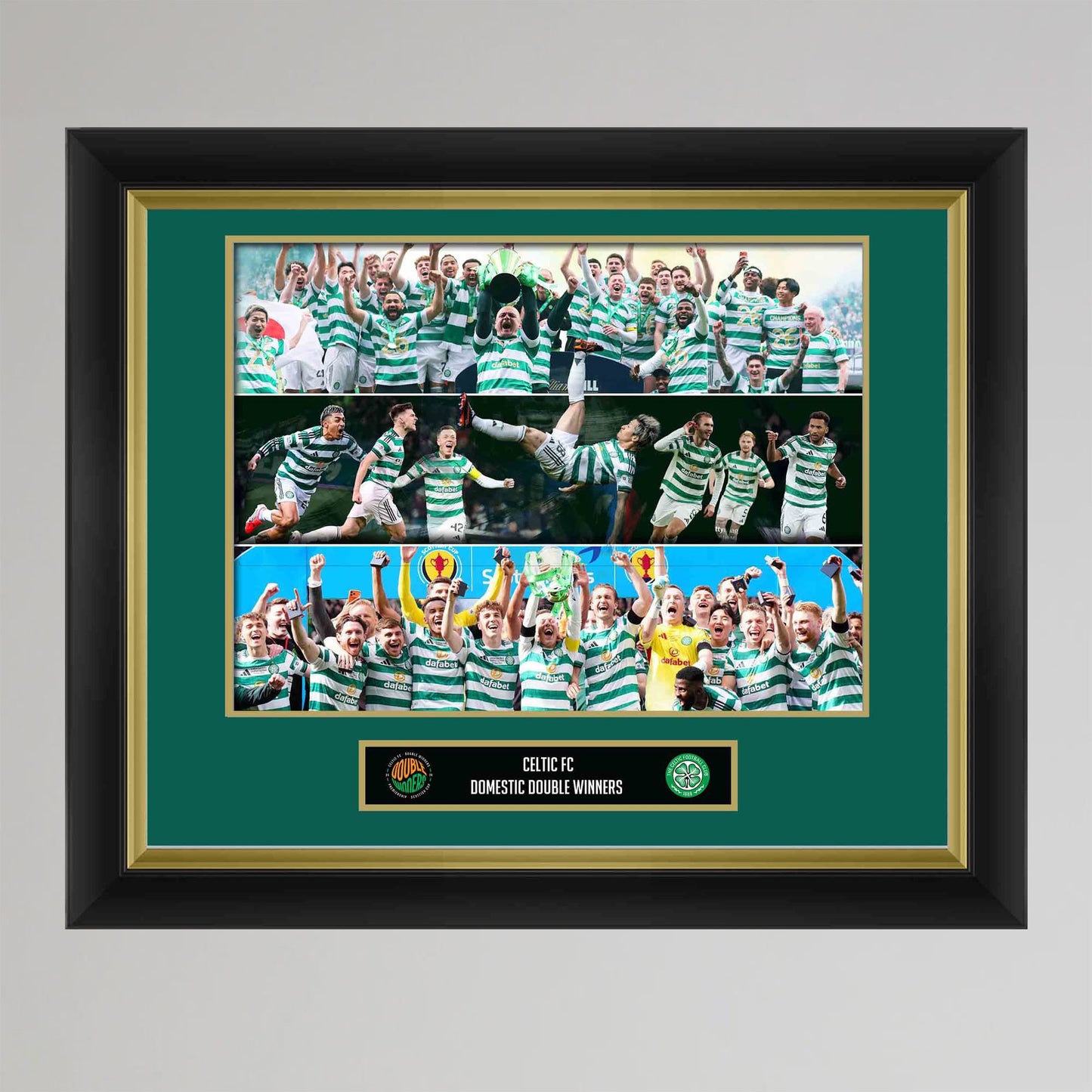 Celtic 2025/26 Double Winners Framed Print