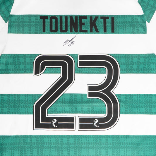 Celtic 2025/26 Sebastian Tounekti Signed Home Jersey