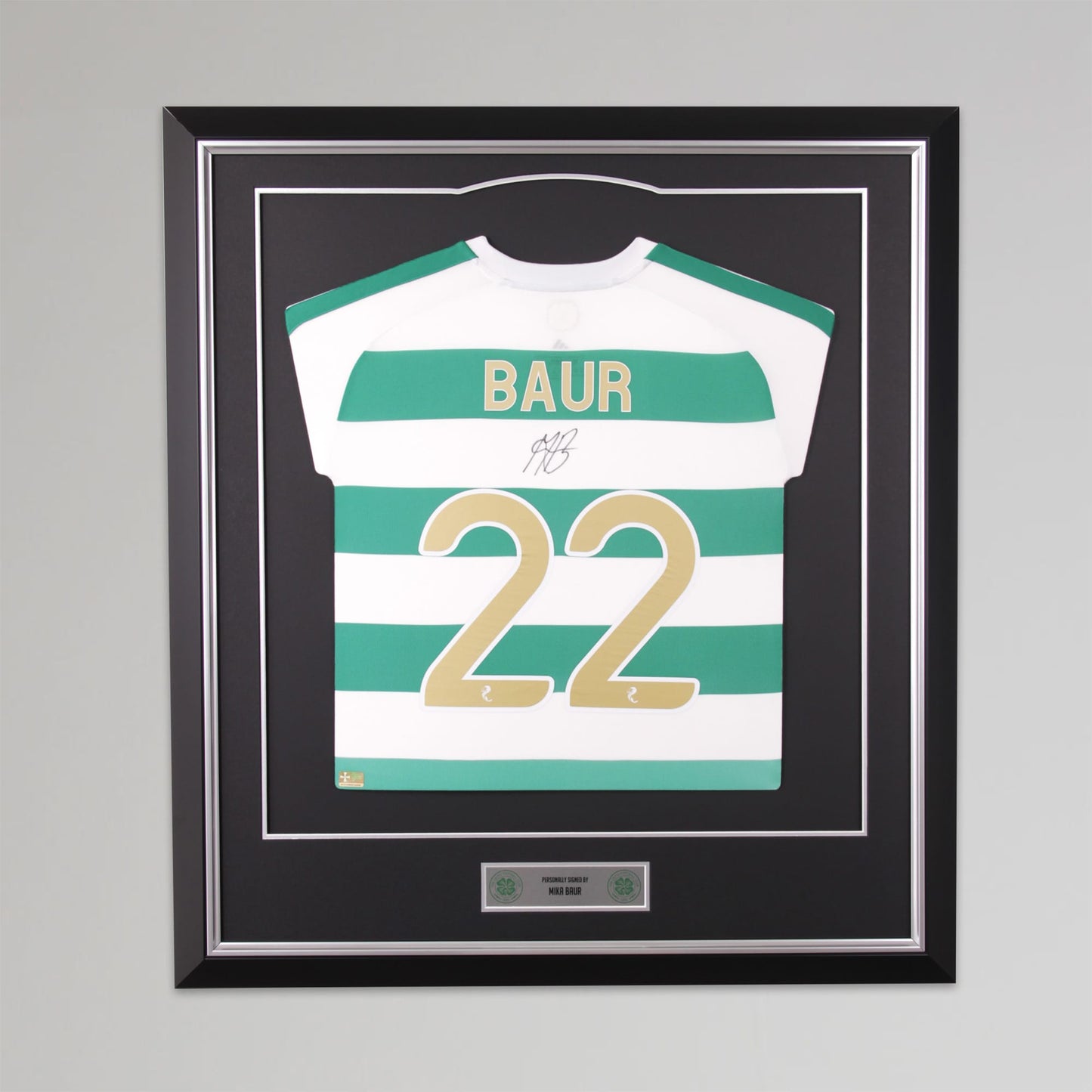 Celtic 2026/27 Mika Baur Signed Framed Shirt