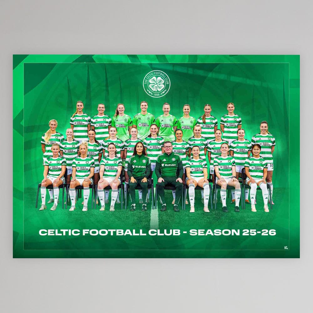 Celtic 25/26 Women's Team Poster