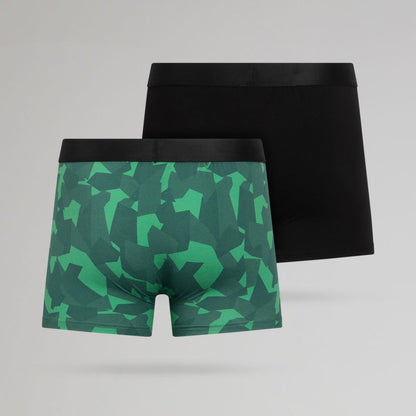 Celtic Adult 2 Pack Green and Black Boxer Shorts