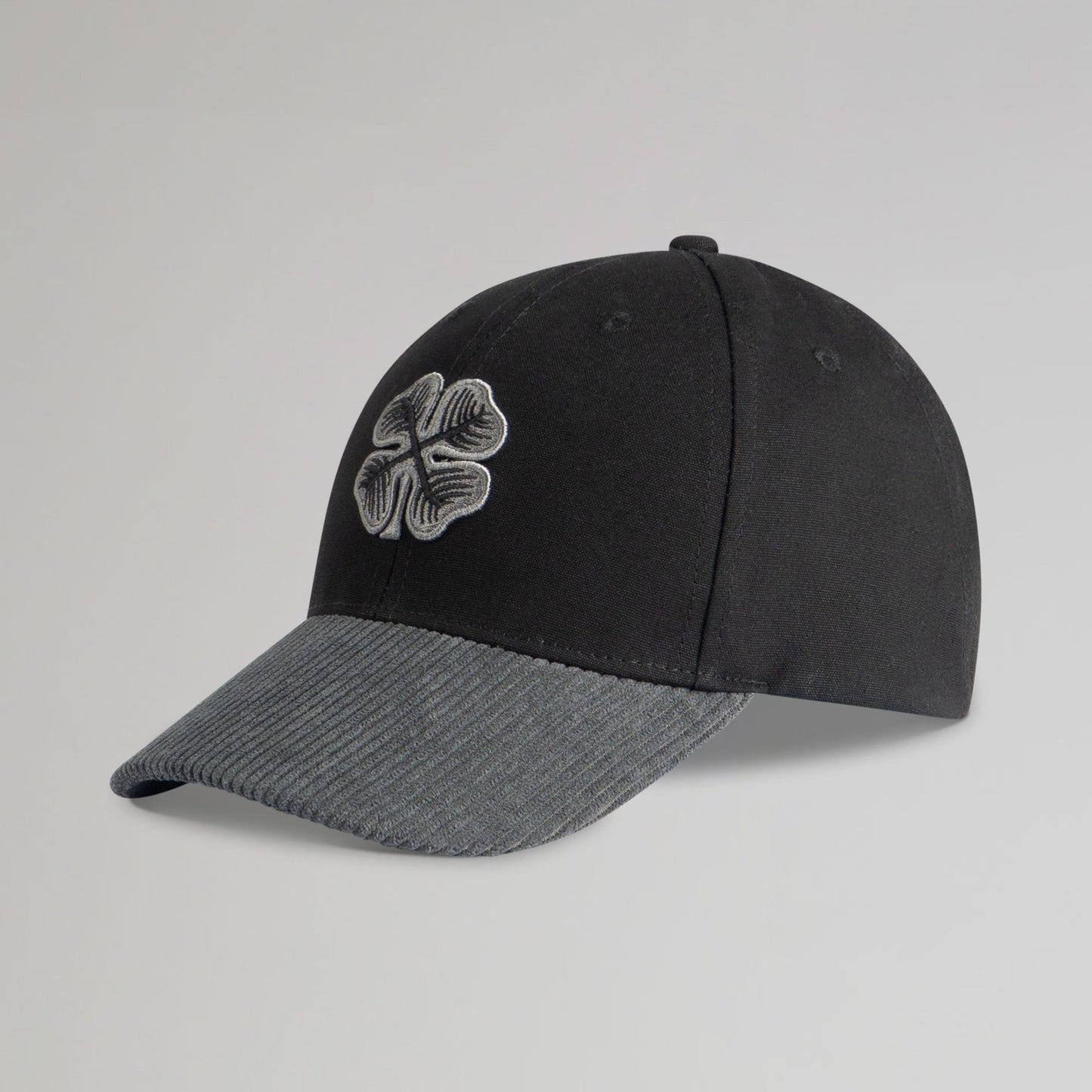 Celtic Adult Clover Cord Black and Grey Cap