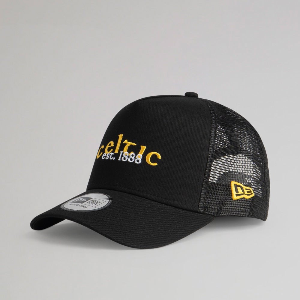 Celtic Black and Yellow New Era Trucker Cap