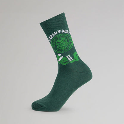 Celtic Christmas Adult Worlds Best Elf Socks