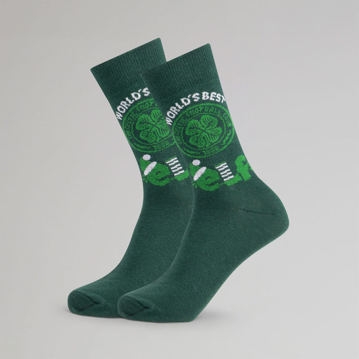Celtic Christmas Adult Worlds Best Elf Socks