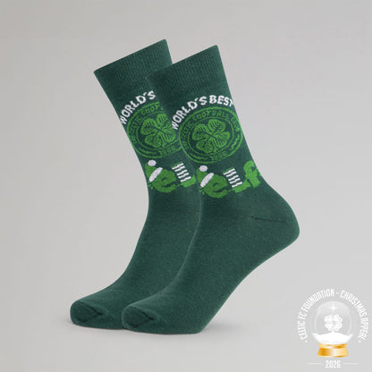 Celtic Christmas Adult Worlds Best Elf Socks