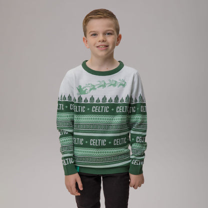 Celtic Christmas Junior Nordic Print Knit Jumper