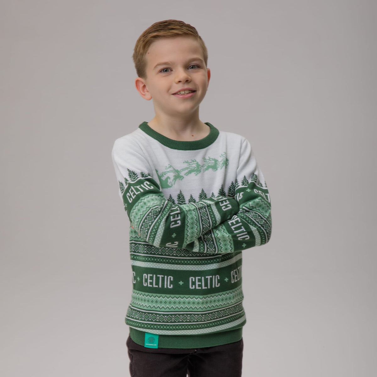 Celtic Christmas Junior Nordic Print Knit Jumper