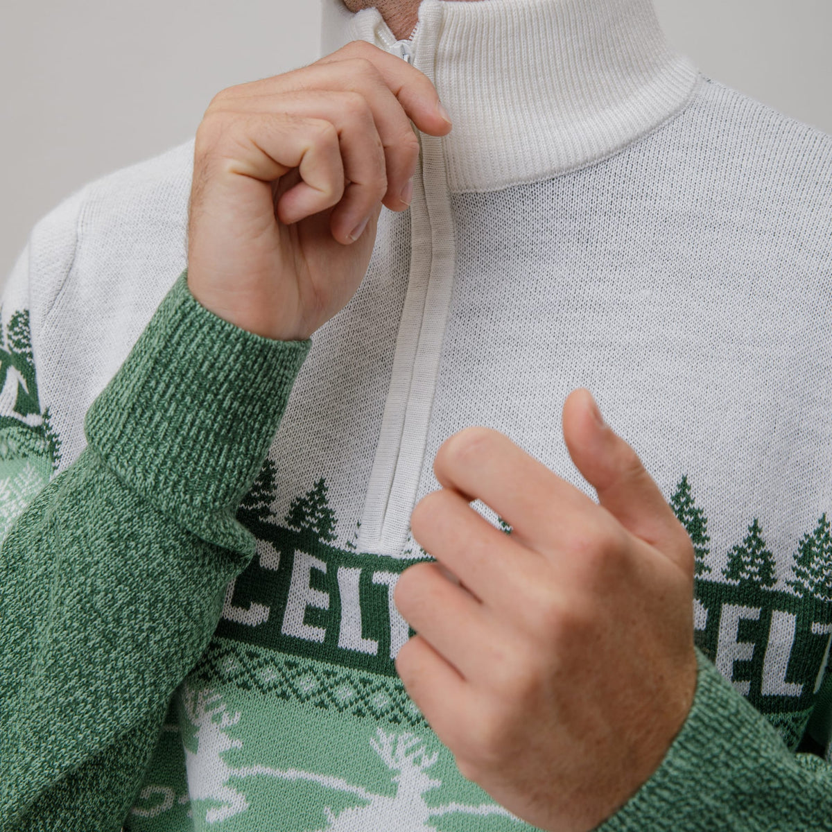Celtic Christmas Men's Nordic Print Knit Jumper