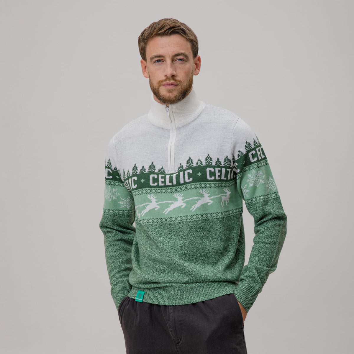 Celtic Christmas Men's Nordic Print Knit Jumper