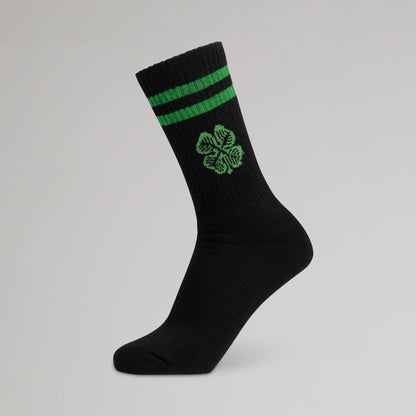 Celtic Clover Black socks 3 Pack