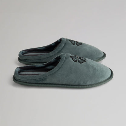Celtic Clover Men's Green Mule Slippers