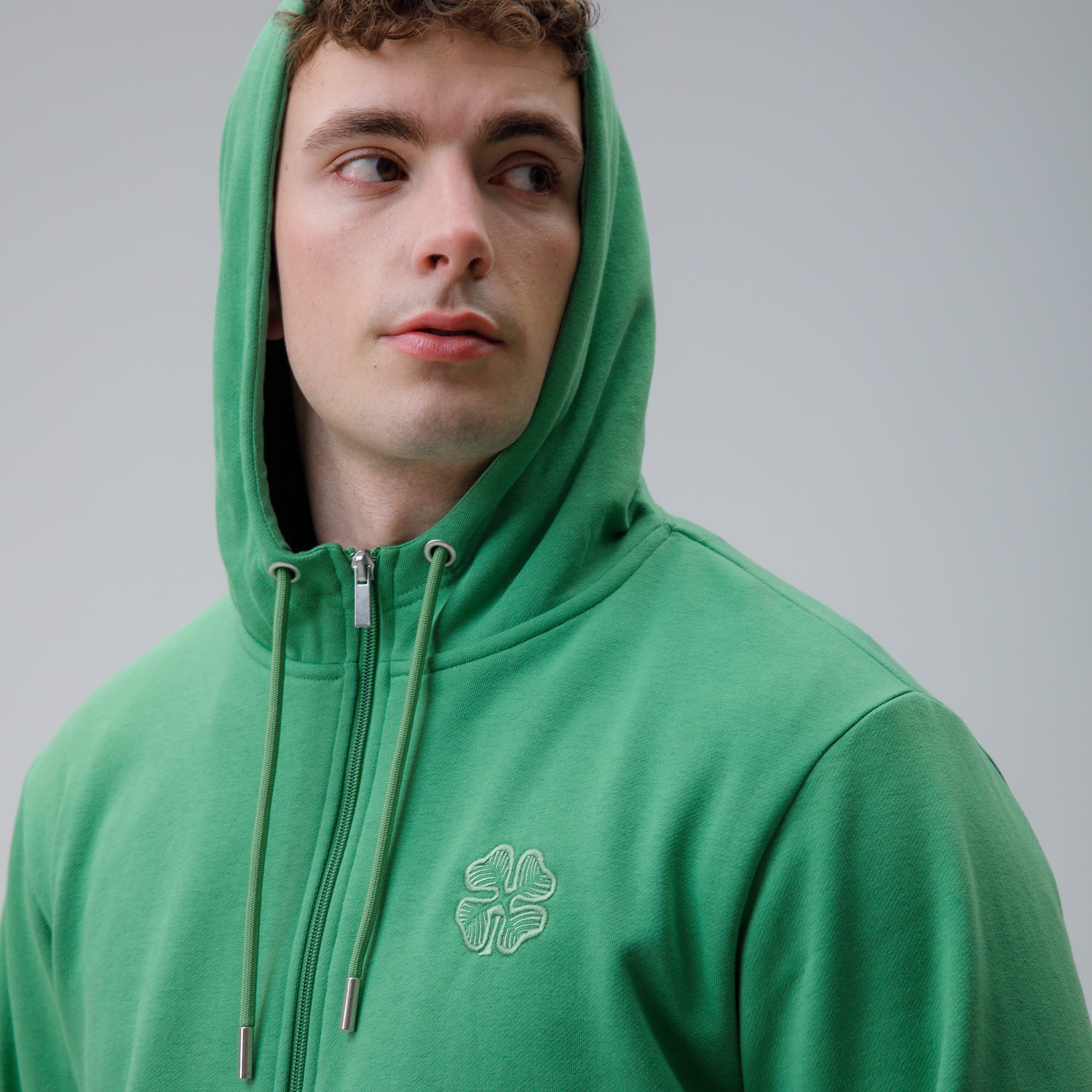 Celtic Clover Men's Green Zip Hoodie – Official Celtic Store