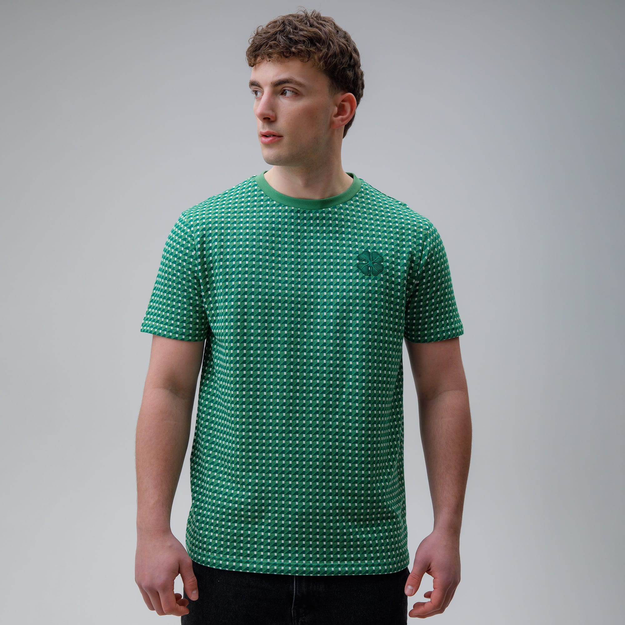 Celtic Clover Men's Jacquard T-Shirt – Official Celtic Store