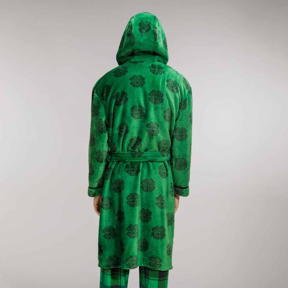 Celtic Clover Print Robe
