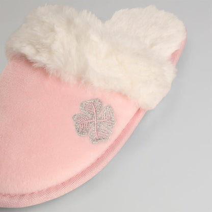 Celtic Clover Women's Pink Mule Slippers