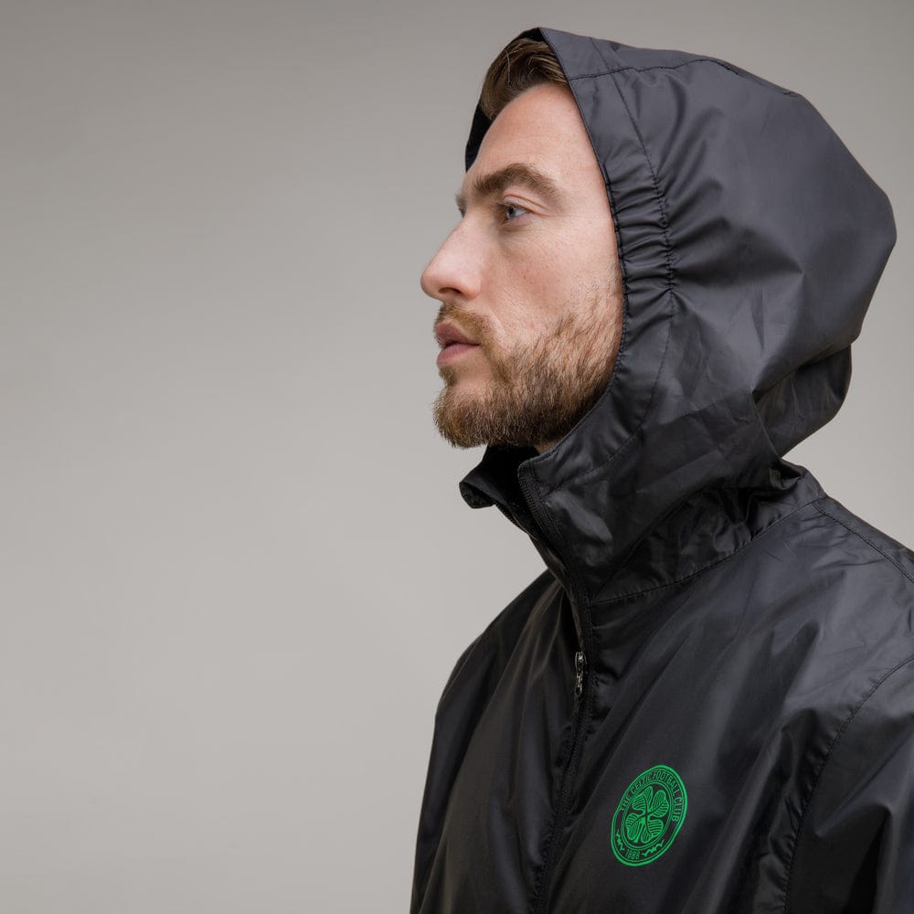 Celtic Crest Black Packaway Jacket – Official Celtic Store