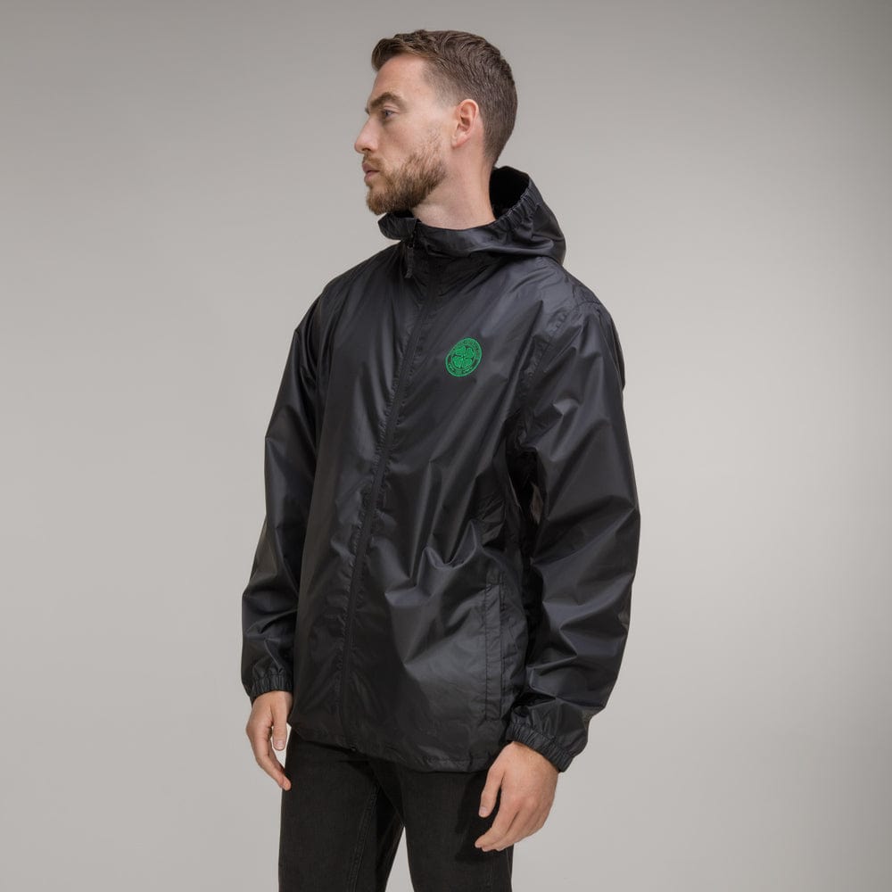 Celtic Crest Black Packaway Jacket – Official Celtic Store