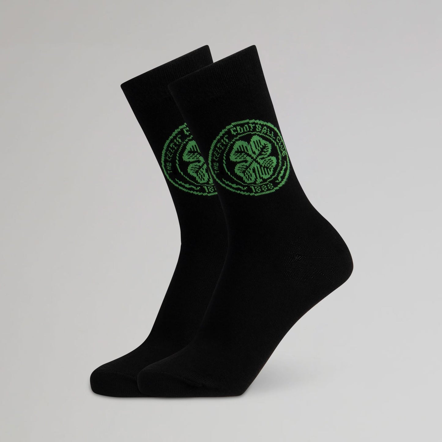 Celtic Crest Black Socks