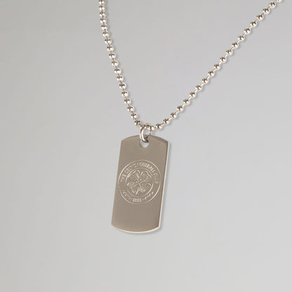 Celtic Crest Dog Tag Chain Necklace