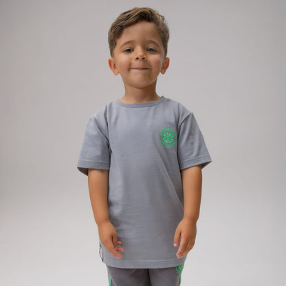 Celtic Crest Junior Back Print Grey T-Shirt