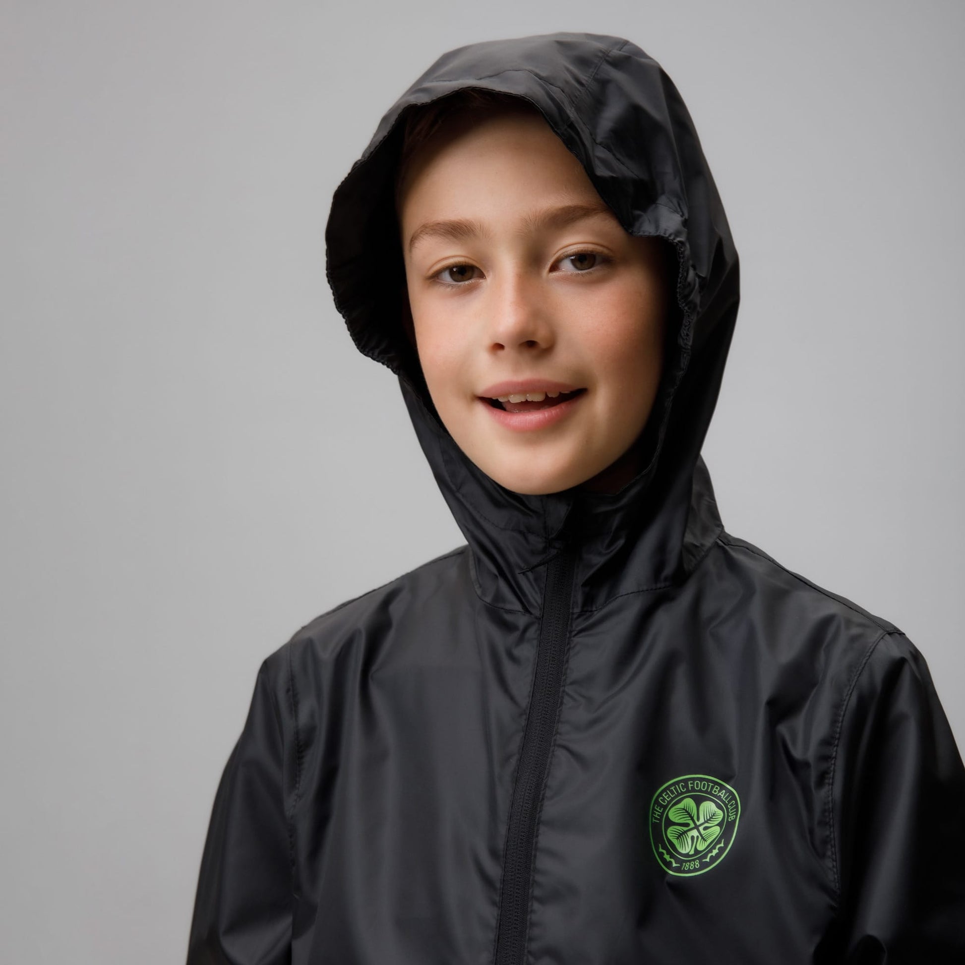 Celtic Crest Junior Black Packaway Jacket