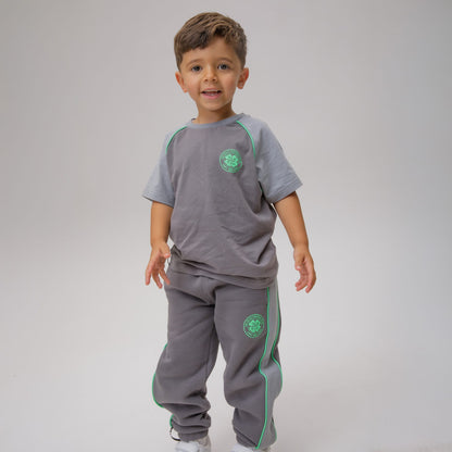 Celtic Crest Junior Dark Grey Joggers
