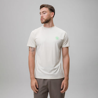 Celtic Crest Men's Back Print Cream T-Shirt