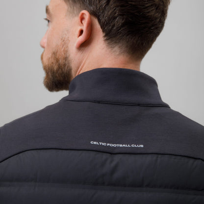Celtic Crest Men's Black Hybrid Gilet