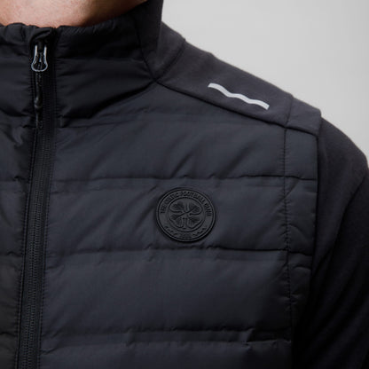 Celtic Crest Men's Black Hybrid Gilet