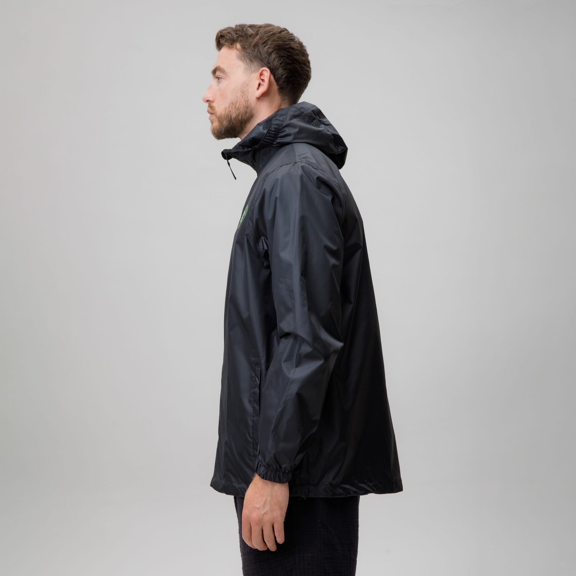 Celtic Crest Men's Black Packaway Jacket
